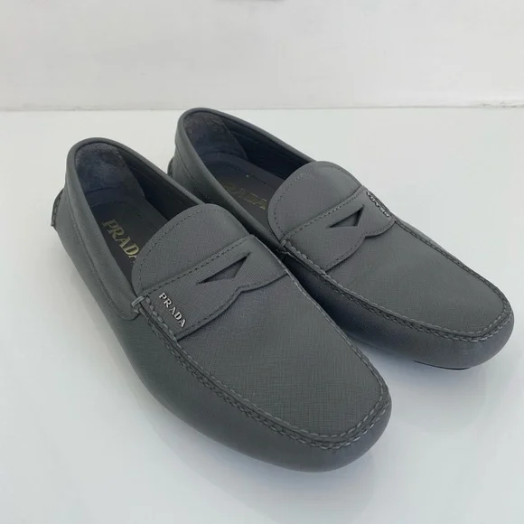 Prada | Shoes | Prada Saffiano Leather Penny Driving Loafers  display picture 3